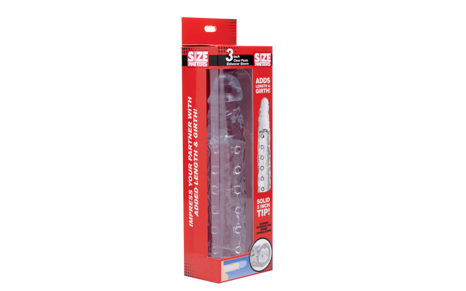 3in Clear Penis Enhancer Sleeve