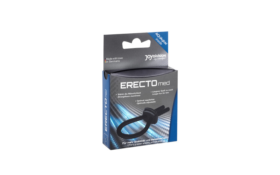 ERECTOmed Adjustable Cock Ring Black