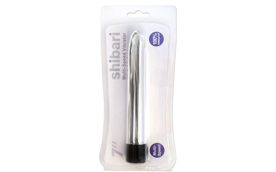 Shibari Multi-Speed Vibrator 7in Silver