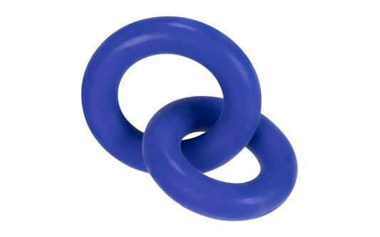 DUO Linked Cock/Ball Rings by Hunkyjunk Cobalt