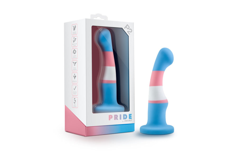 Avant Pride P2 True Blue Silicone Dildo