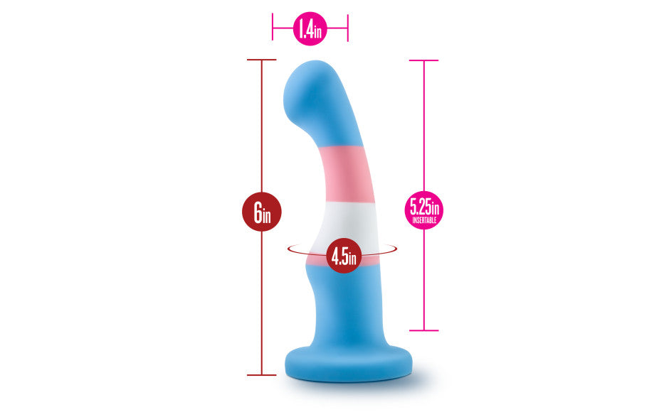 Avant Pride P2 True Blue Silicone Dildo