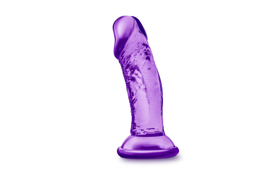 B Yours Sweet N Small  Dildo with Suction Cup 4in Purple