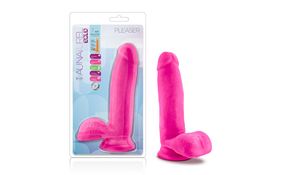 Au Naturel Bold Pleaser 7in Dildo Pink