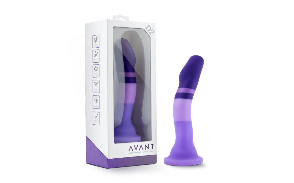 Avant D2 Purple Rain Silicone Dildo