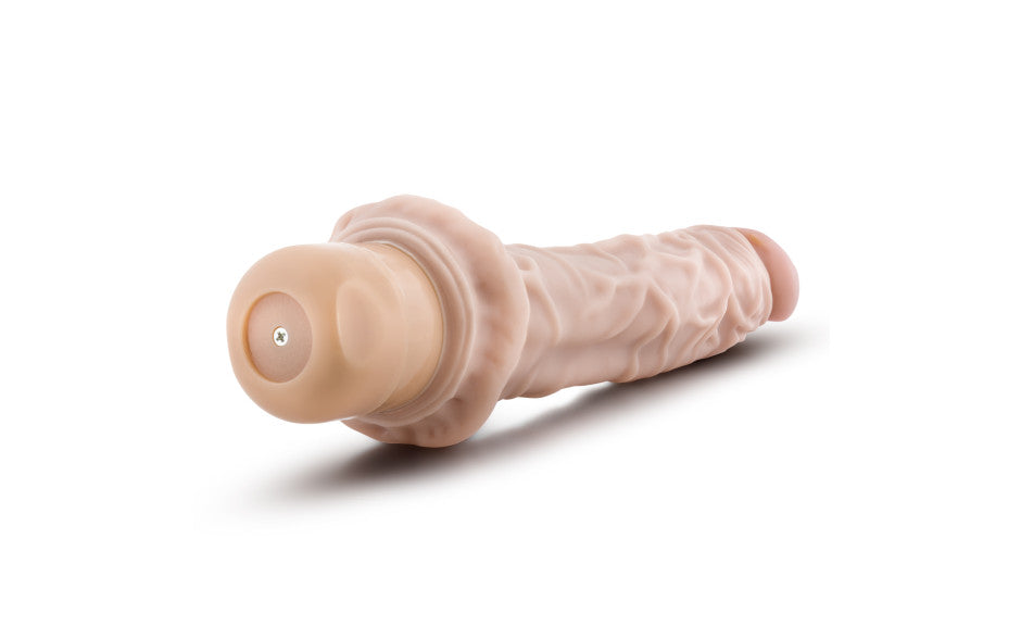 Dr Skin Cock Vibe 8 9.75in Vibrating Cock Beige