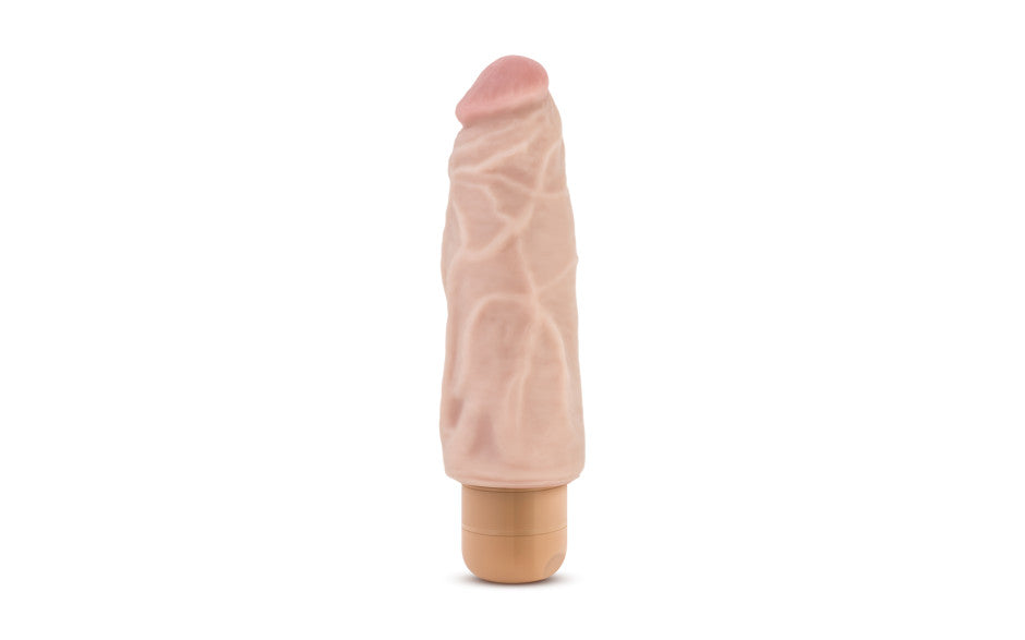 Dr Skin Cock Vibe 9 7.5in Vibrating Cock Beige