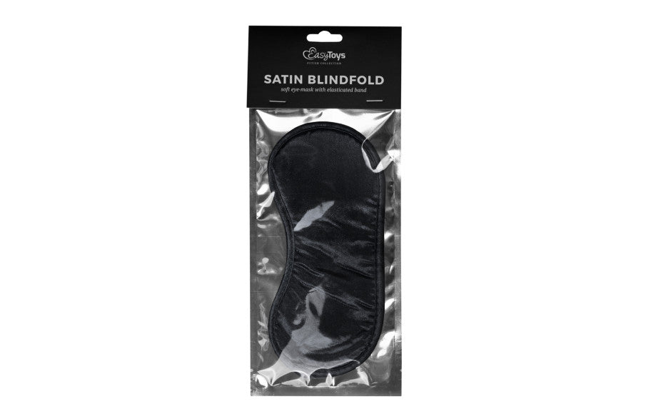 Black Satin Eye Mask