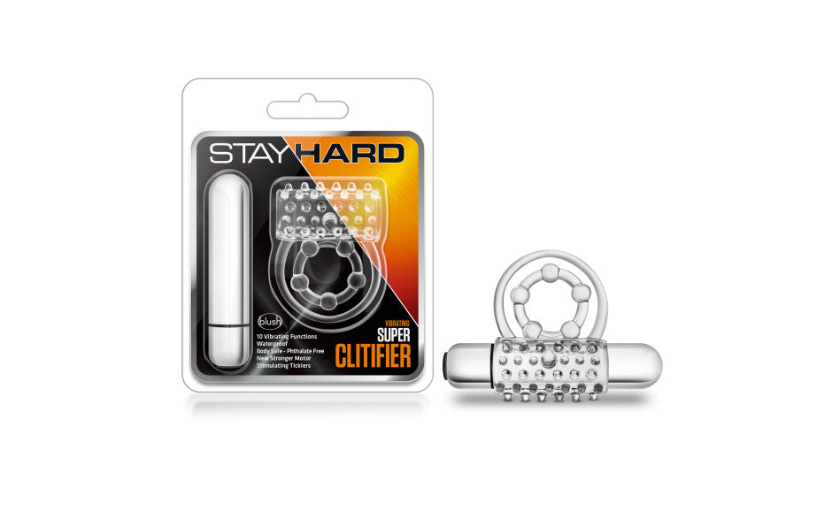 Stay Hard Vibrating Super Clitifier Clear