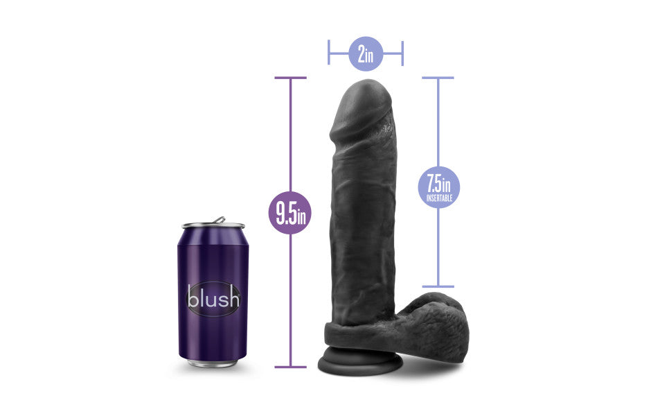 Au Naturel Bold Massive 9in Dildo Black