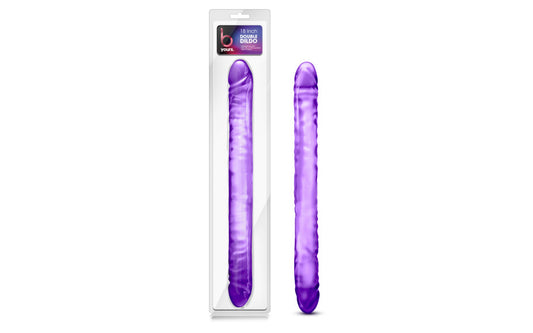 B Yours Double Dildo Purple 18in