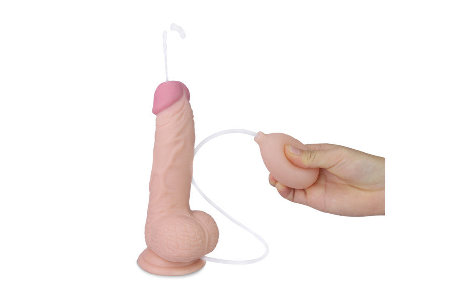 Soft Ejaculation Cock With Ball 8in