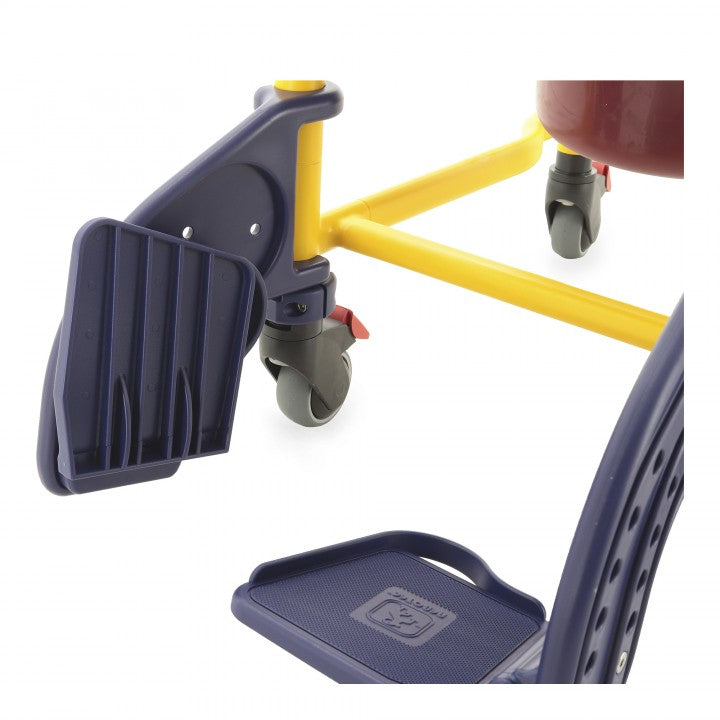 Shower commode chair for children — mobile, height adjustable