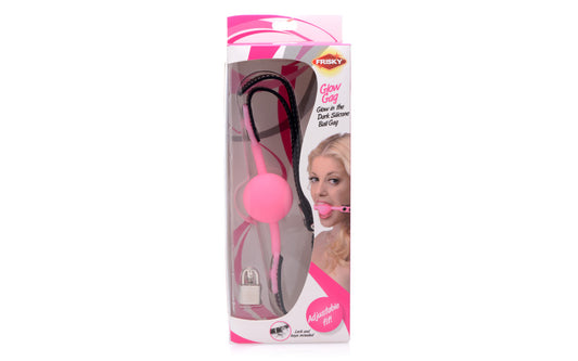 Glow Gag Glow in the Dark Silicone Ball Gag