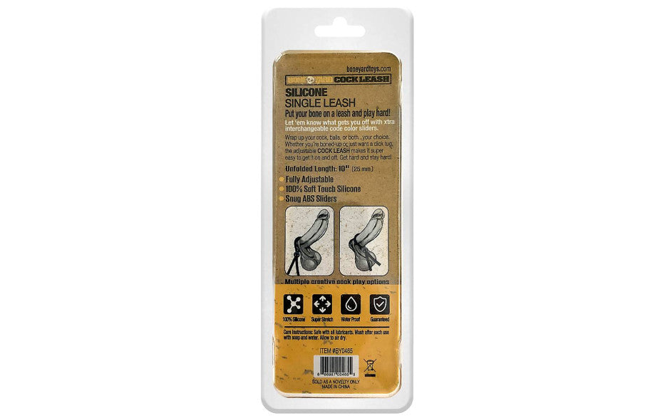 Cock Leash Single Black