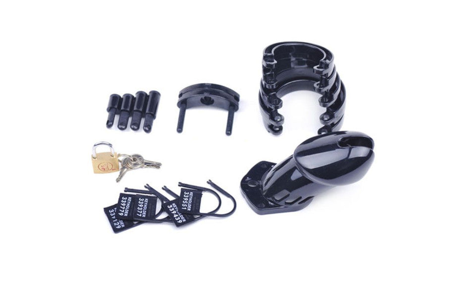 Male Chastity Kit Black