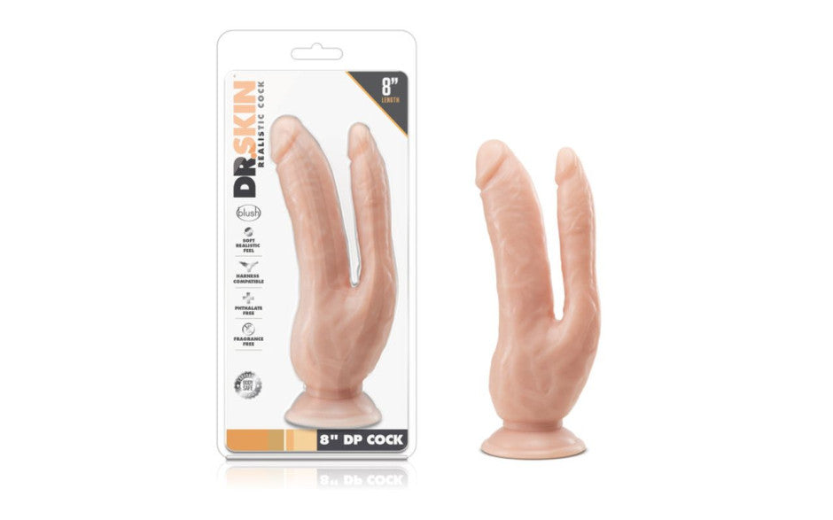 Dr Skin DP Cock 8in