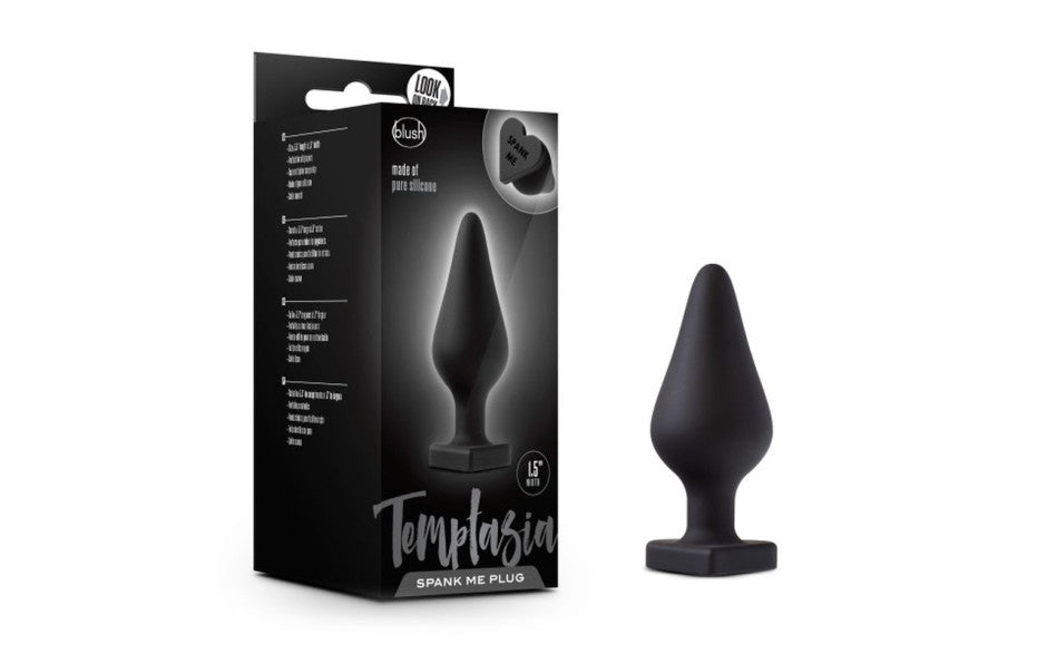 Temptasia Spank Me Butt Plug Black