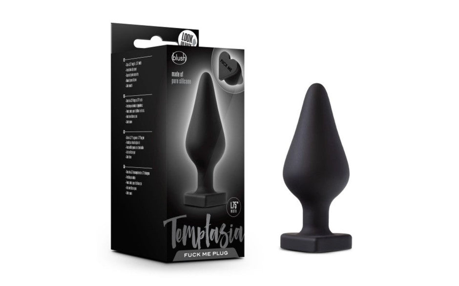 Temptasia Fuck Me Butt Plug Black