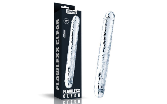 Clear Double Dildo 12in