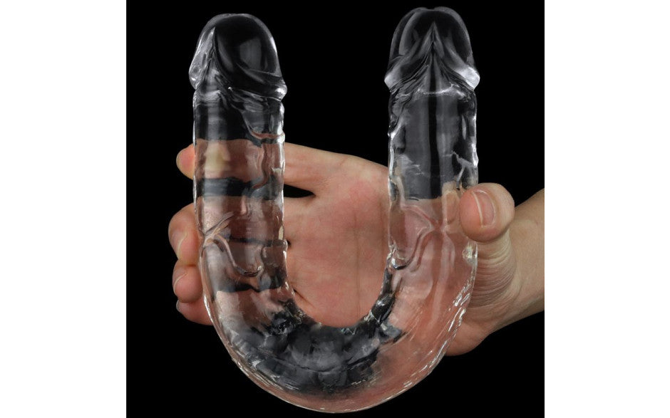 Clear Double Dildo 12in