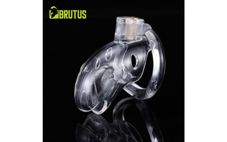 Brutus Shark Chastity Cage Clear