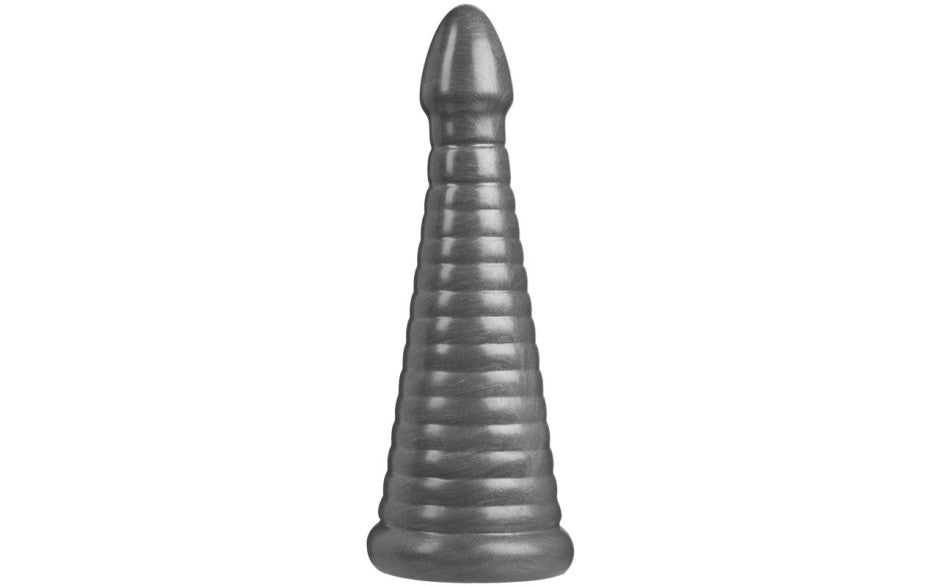Rockeye 11in Anal Dildo Gun Metal