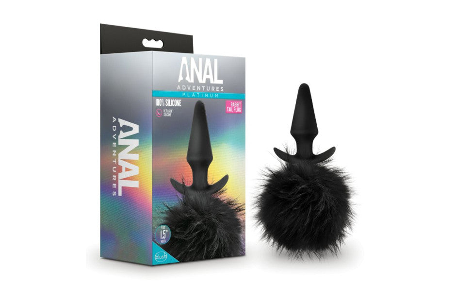 Anal Adventures Platinum Rabbit Tail Plug