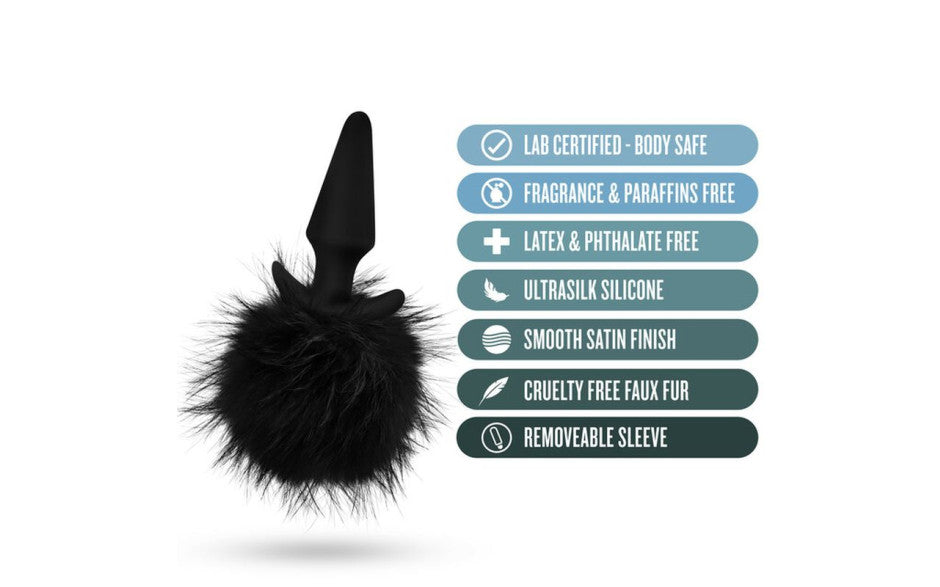 Anal Adventures Platinum Rabbit Tail Plug