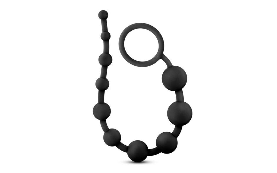 Anal Adventures Platinum Silicone 10 Anal Beads