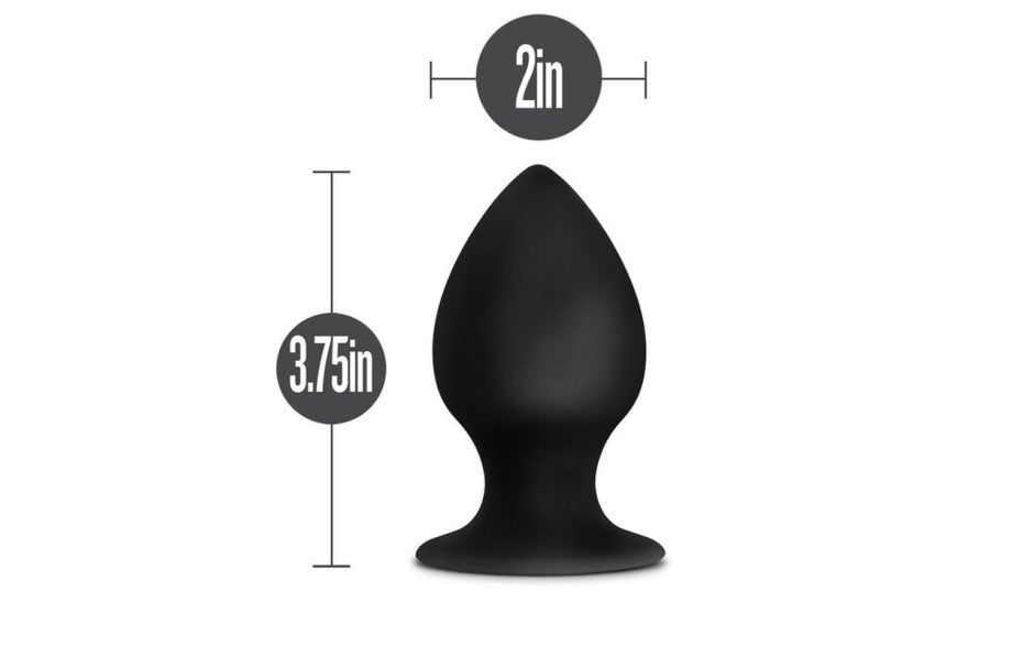 Anal Adventures Platinum Silicone Anal Stout Plug Large