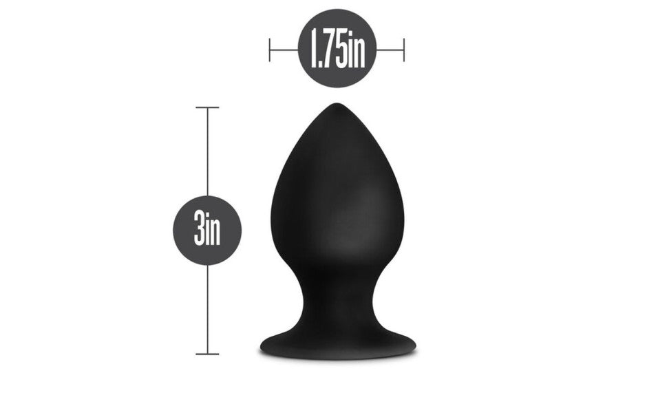 Anal Adventures Platinum Silicone Anal Stout Plug Medium