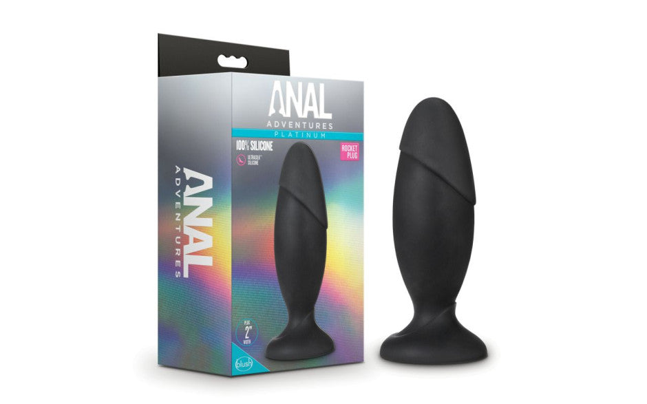 Anal Adventures Platinum Silicone Rocket Plug