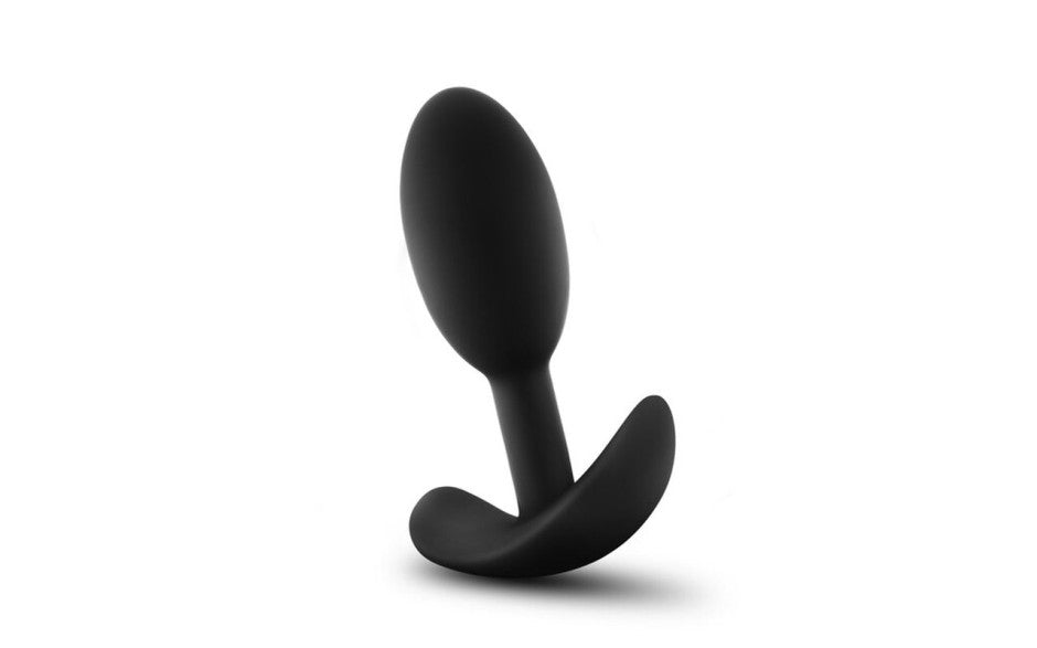 Anal Adventures Platinum Silicone Vibra Slim Plug Small