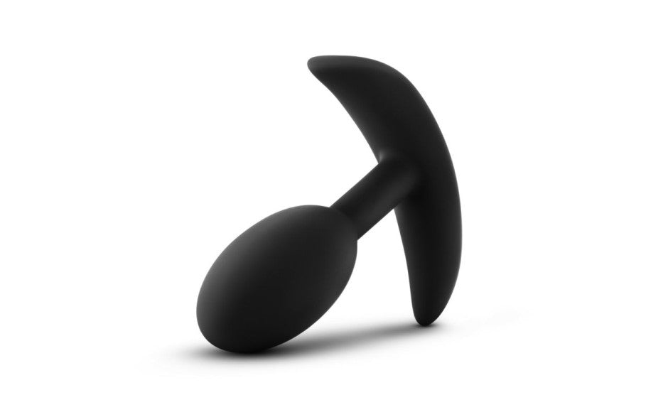 Anal Adventures Platinum Silicone Vibra Slim Plug Small