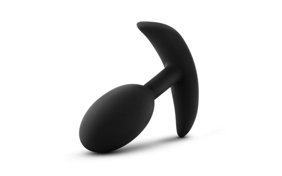 Anal Adventures Platinum Silicone Vibra Slim Plug Medium