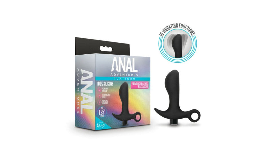 Anal Adventures Platinum Silicone Prostate Massager 01