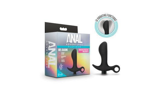 Anal Adventures Platinum Silicone Prostate Massager 01
