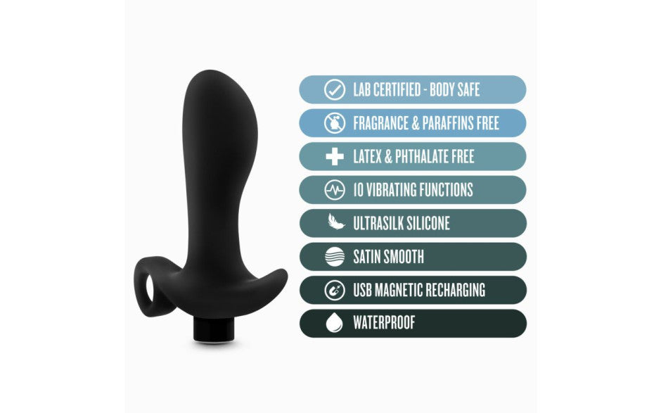 Anal Adventures Platinum Silicone Prostate Massager 01