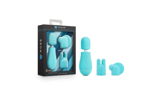 Rose Petite Massage Wand Blue