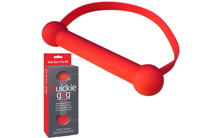 Quickie Gag Mouth Bit Red