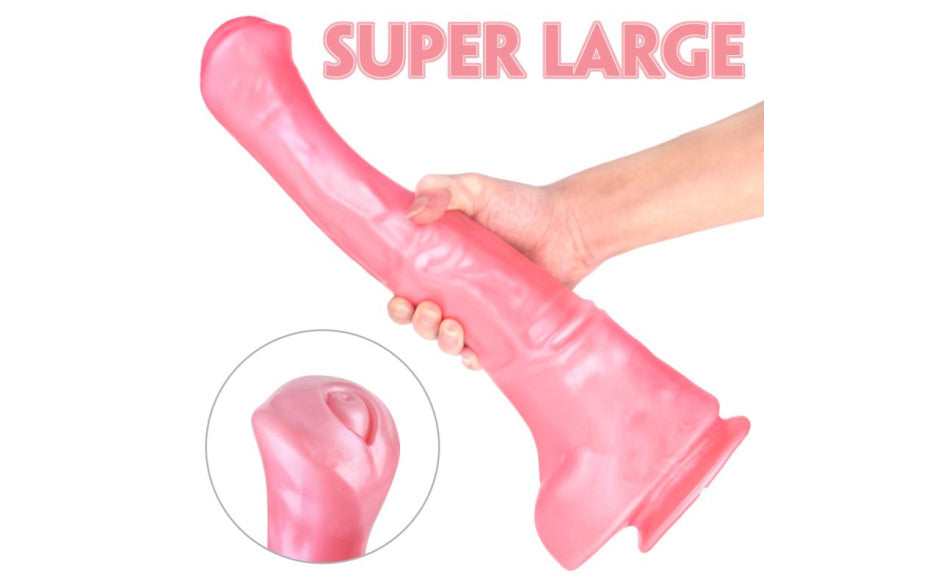 Duke Horse Dong w Balls Pink XXL