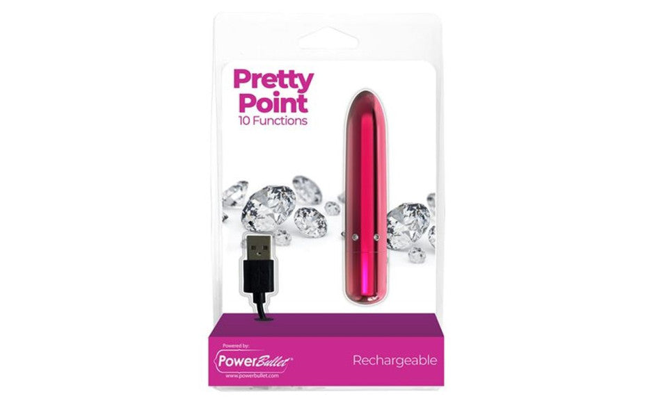 Pretty Point 4in Power Bullet Pink