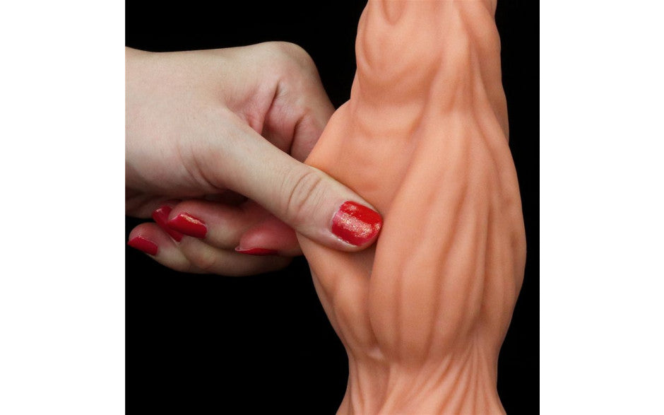 Nature Cock 9.5in Dual Layer Huge ALIEN Silicone Dildo