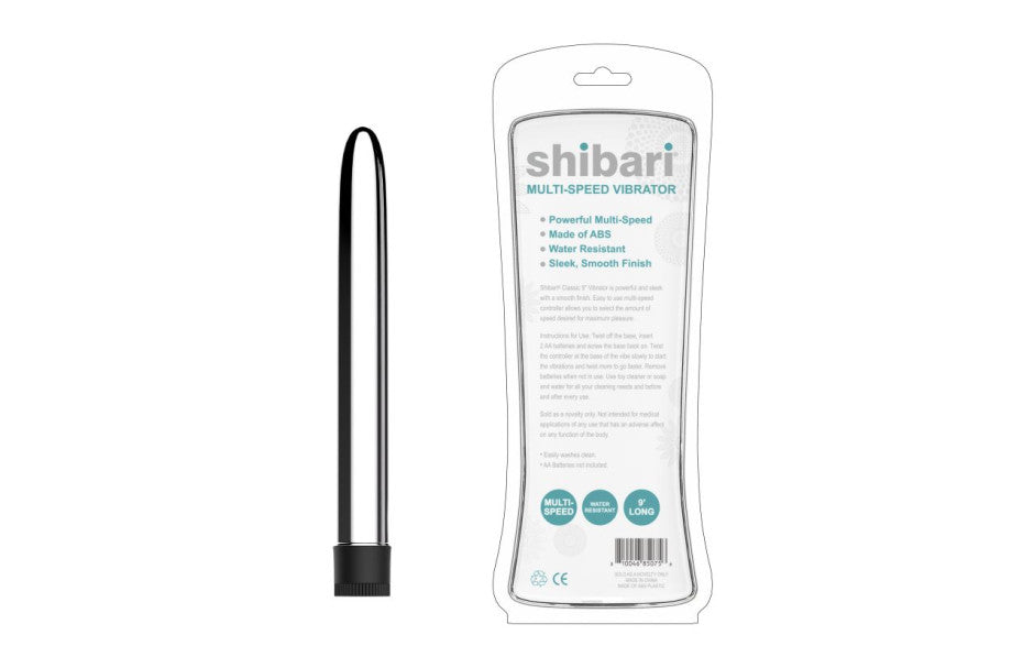 Shibari Multi-Speed Vibrator 9in Silver