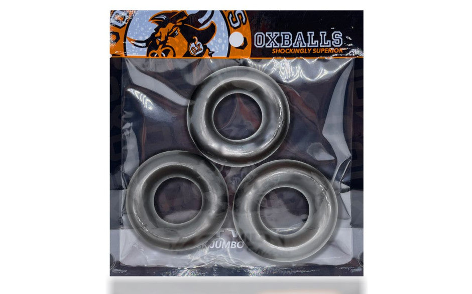 Fat Willy 3 Pc Jumbo Cockrings Black