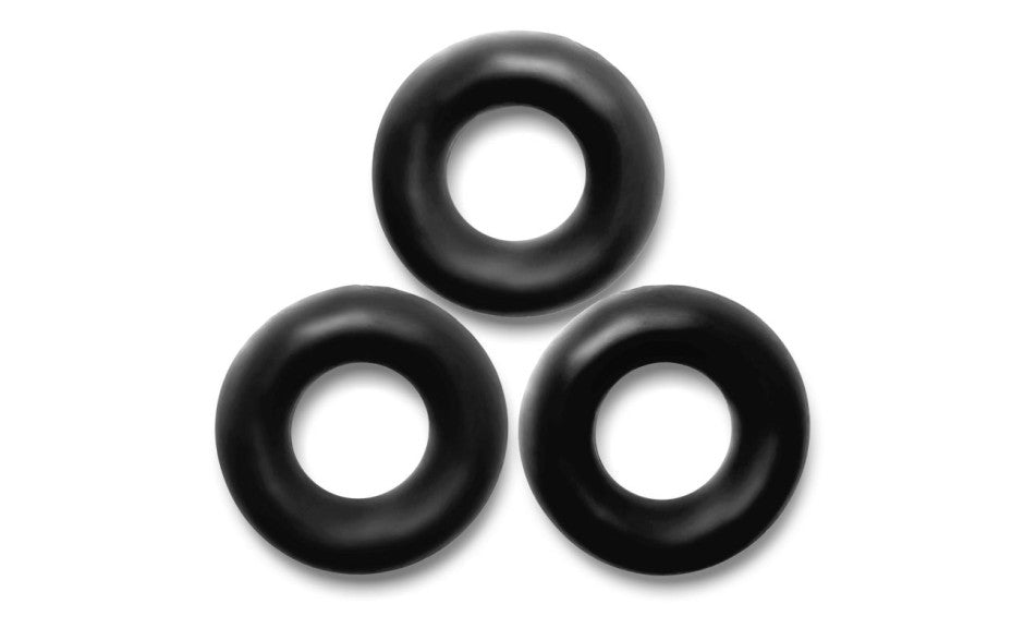 Fat Willy 3 Pc Jumbo Cockrings Black