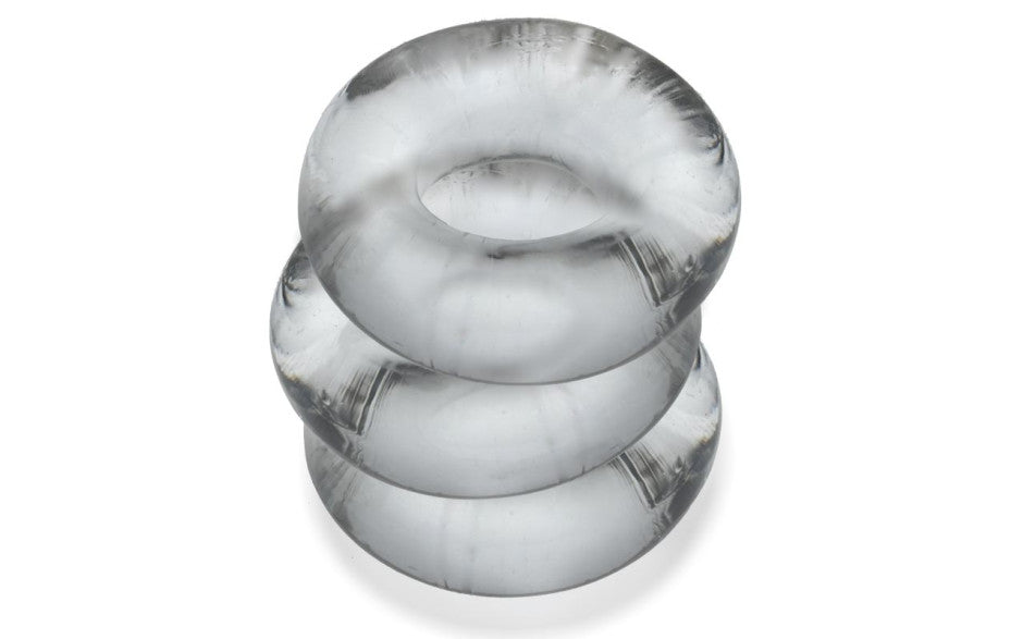 Fat Willy 3 Pc Jumbo Cockrings Clear