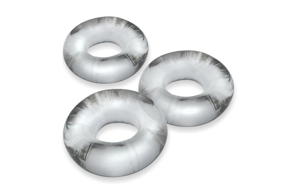 Fat Willy 3 Pc Jumbo Cockrings Clear