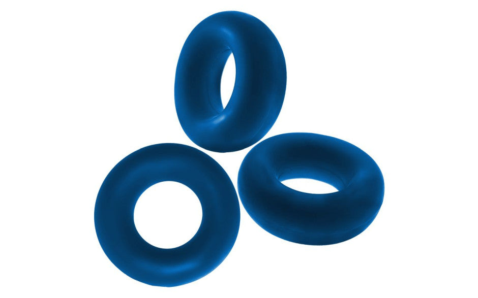 Fat Willy 3 Pc Jumbo Cockrings Space Blue